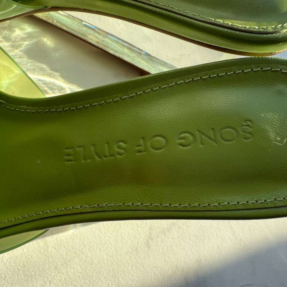 Song of Style STUDIO WEDGE IN GREEN, 6.5 - Picture 2 of 4